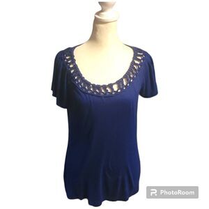 Vintage Banana Republic Womens Boat Neck Tunic Top Size Medium